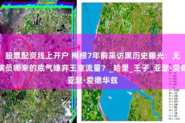 股票配资线上开户 梅根7年前采访黑历史曝光：无名小演员哪来的底气嫌弃王室流量？_哈里_王子_亚瑟·爱德华兹