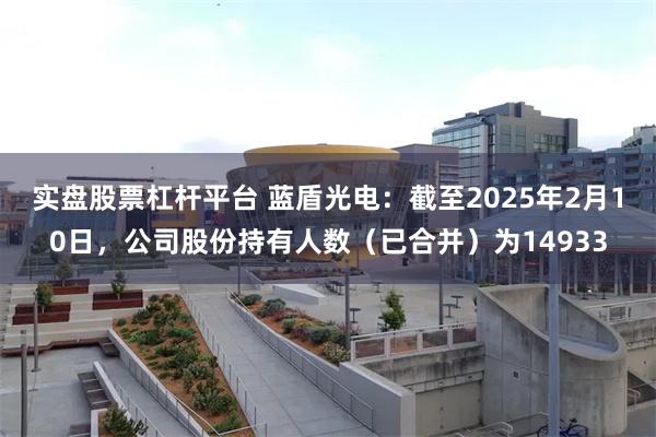 实盘股票杠杆平台 蓝盾光电：截至2025年2月10日，公司股份持有人数（已合并）为14933
