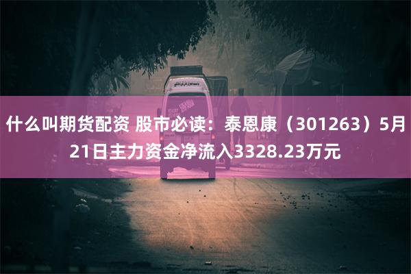 什么叫期货配资 股市必读：泰恩康（301263）5月21日主力资金净流入3328.23万元