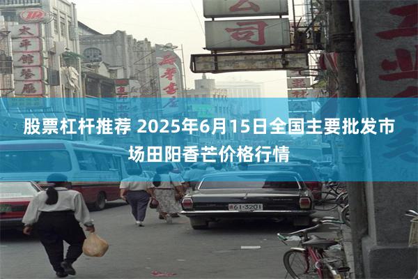 股票杠杆推荐 2025年6月15日全国主要批发市场田阳香芒价格行情